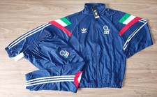 Tuta Italia vintage adidas blu