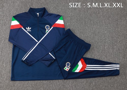 Tuta italia vintage adidas zip - italia,